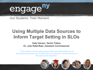 Presentation: Using Multiple Data Sources to Inform