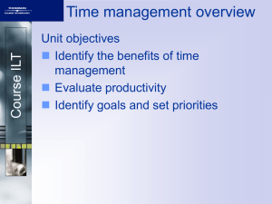 Understand time management