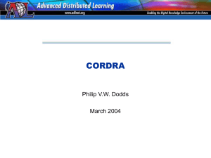 Dodds: SCORM and CORDRA