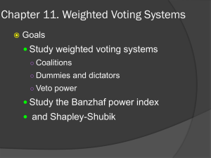 weighted voting system