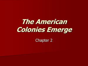File the american colonies emerge