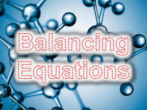 balancing equation notes