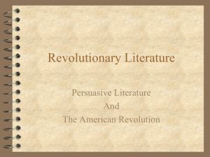 Revolutionary Literature