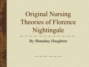 Holistic Nursing Theories of Florence Nightingale