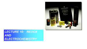 module 3 oxidation reduction reactions electrochemistry