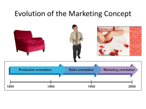 Evolution of the Marketing Concept