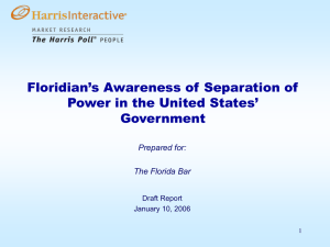 who correctly identified the meaning of separation of powers