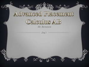 Advanced placement calculus AB