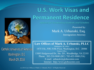 United States Immigration Law - International Student and Scholar