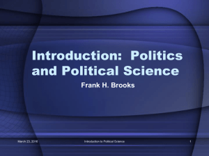 Political science and comparative politics