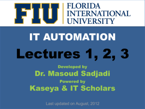 IT Automation - Lectures 1-2-3