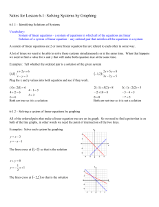 Notes for Lesson 1-6: Order of Operations