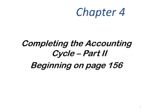 Accounting I – UNIT 6