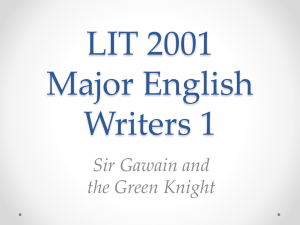 Sir Gawain and the Green Knight PowerPoint