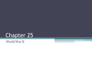 Chapter 25 WWII