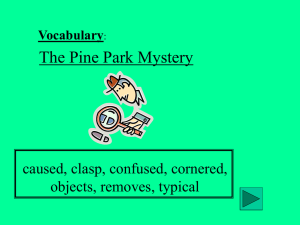 The Pine Park Mystery