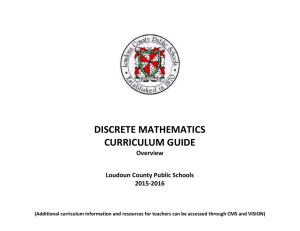 Discrete Mathematics - Loudoun County Public Schools