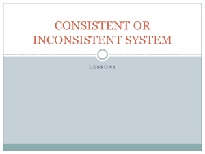 consistent or inconsistent system