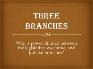 Separation of Powers Powerpoint
