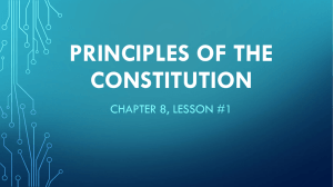 8.1 Principles of the Constitution