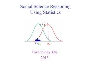 Social Science Reasoning Using Statistics