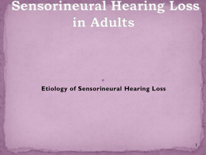 Sensorineural Hearing Loss in Adults