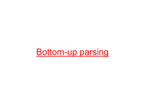 bottom-up-parsing