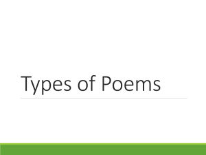 Types of Poems