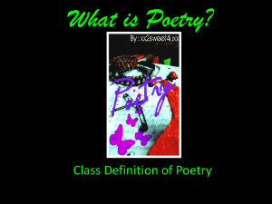 What is a Poem?