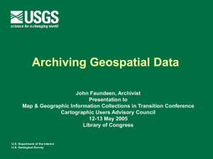 Archiving Geospatial Data at EROS Data Center