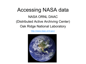 Accessing NASA data