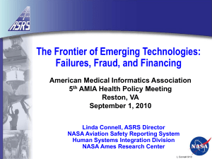 Linda Connell, NASA - American Medical Informatics Association