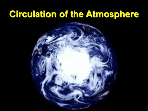 Circulation of the Atmosphere