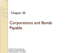 Corporations and Bonds