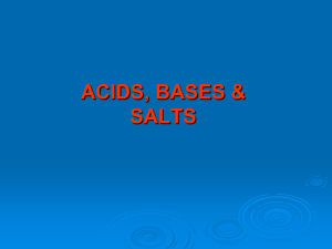 Acids and Bases