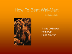 How to Beat Walmart Presentation