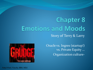 Ch8- Emotions and Moods