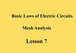 Lesson 7 Mesh Analysis