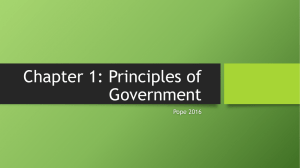 Chapter1 Principles of Government