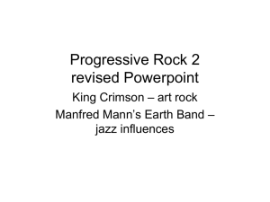 Unit 10 Progressive music 2