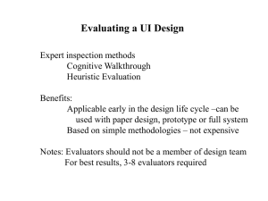 Heuristic Evaluation slides