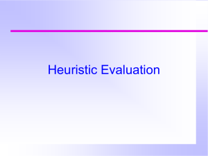 Heuristic evaluation