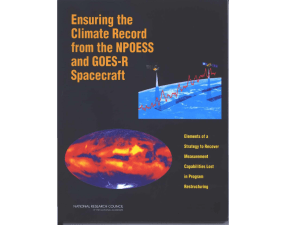 Ensuring the Climate Record from the NPOESS and GOES-R