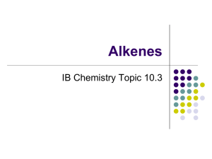 10.3 Alkenes - SCIS Teachers