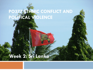 Week 2: Sri Lanka - University of Warwick