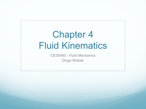 Chapter 4 Fluid Kinematics