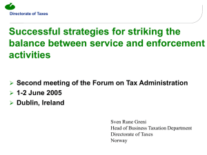 Second Meeting of the Forum on Tax Administration, 1-2