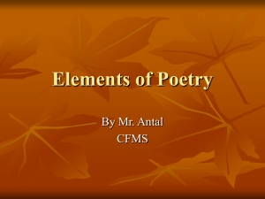 Elements of Poetry - Copley