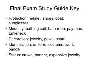 Final Exam Study Guide Key