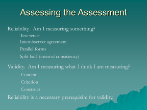 Assessing the Assessment